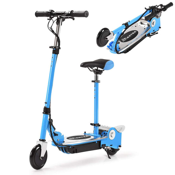 MAXTRA UL Certified Upgraded E100 Adjustable Handlebar Folding Electric  Scooter-Blue