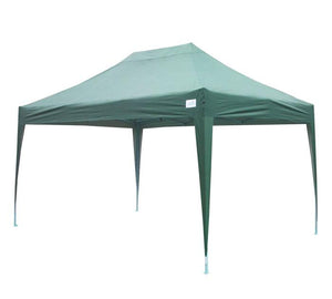 Qucitent No-Side Pyramid 10' x 15' Pop Up Canopy -Green