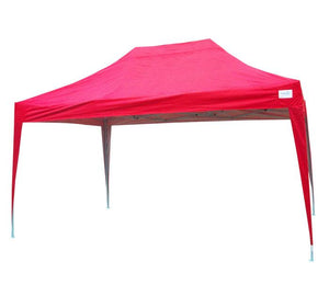 Qucitent Pyramid 10' x 15' Pop Up Canopy (No Sides)-Red