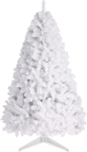 EZCHEER 4.5FT Pre-lit White Artificial Christmas Tree with 150 Warm White UL-Certified Lights and 330 Branch Tips