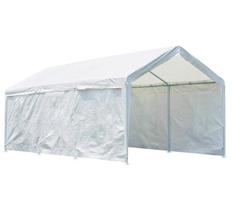 Quictent 20' x 10' Heavy Duty Carport Gazebo Canopy Party Tent Garage Car Shelter White