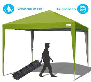 Quictent Upgraded No-Side 10' x 10'Pop Up Canopy -Green