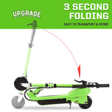 MAXTRA UL Certified Upgraded E100 Adjustable Handlebar Folding Electric Scooter-Green