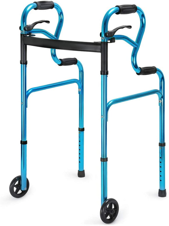 Health Line 3-in-1 Trigger Release Folding Walker With 5