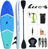 11'x32"x6" Inflatable Stand Up Paddle Board-Blue