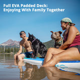 Full EVA Padded Deck - 11' Inflatable SUP Paddle Board