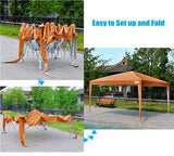 Quictent Upgraded Privacy 10' x10' Pop Up Canopy-Brown