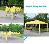 Quictent Upgraded Privacy 8' x 8' Pop Up Canopy-Yellow