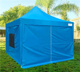 Quictent Privacy Upgraded Pyramid 10' x 10' Pop Up Canopy-Light Blue