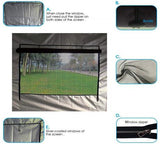 Quictent Upgraded Privacy 10' x 15' Pyramid Pop Up Canopy-Black