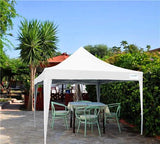 Quictent Privacy Upgraded Pyramid 6.6' x 6.6' Pop Up Canopy-White