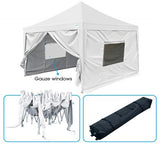 Quictent Privacy Upgraded Pyramid 6.6' x 6.6' Pop Up Canopy-White