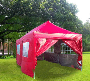 Quictent 4Season Pyramid 10' x 20' Pop Up Canopy-Red