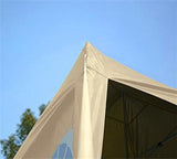 Quictent 4Season Pyramid 6.6' x 6.6' Pop Up Canopy- Beige