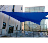 Quictent 185G HDPE 98% UV Block 20' Triangle Sun Shade Sail-Blue