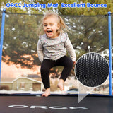 TUV Certified ORCC 12FT Basketball Trampoline with Safety Enclosure Net for Kids