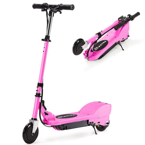 MAXTRA UL Certified Upgraded E100 Adjustable Handlebar Folding Electric Scooter-Pink