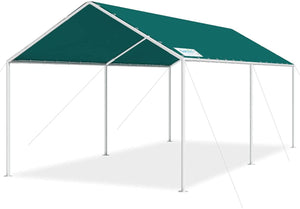Quictent 10'X20' Heavy Duty Carport Car Canopy Outdoor Car Shelter Canopy Boat Shelter-Green