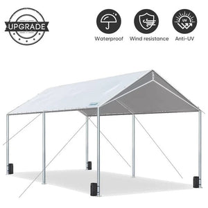 Quictent Upgraded 10' x 20' Carport-Gray