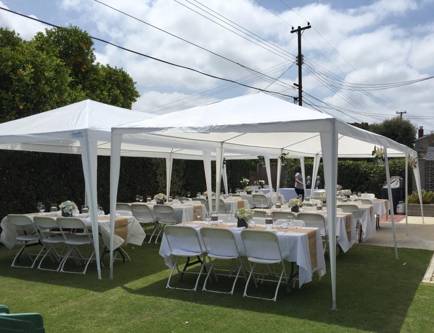 Quictent 10' x 30' Party Wedding Tent With 6 Sides-White – Brandline