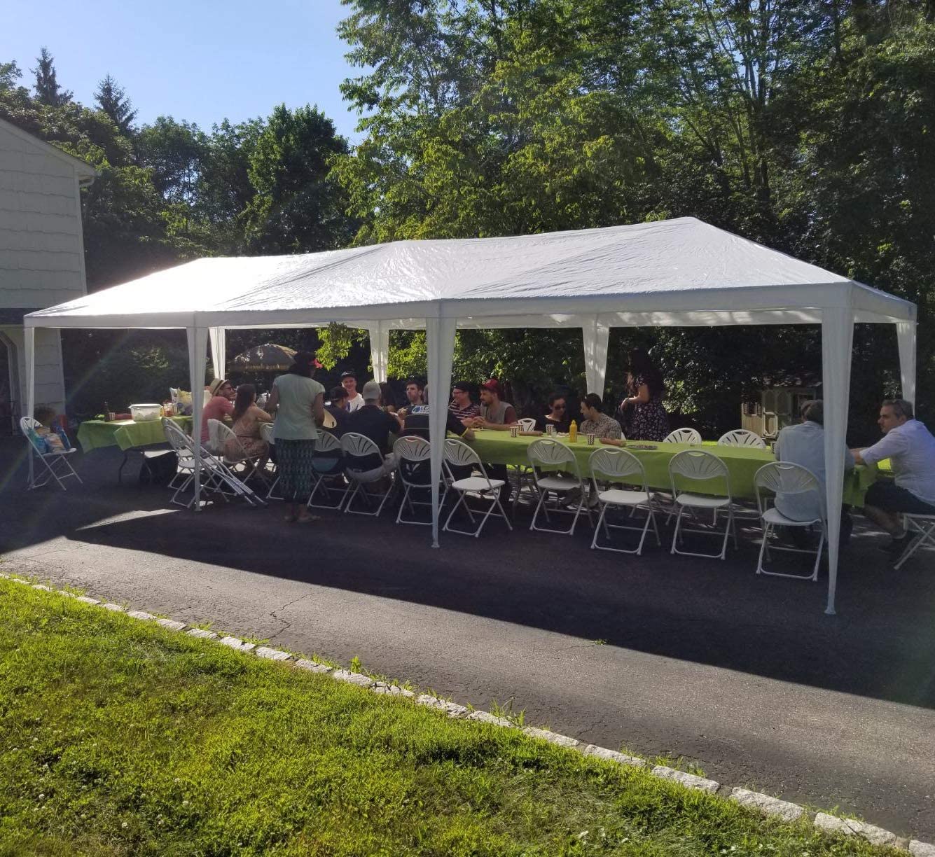 party tents 10 x 30 Quictent 10' x 30' Party Wedding Tent With 6 Sides-White – Brandline