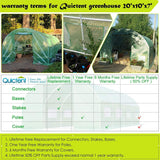 Quictent 20' x 10' x 7' Walk-in Greenhouse-Green