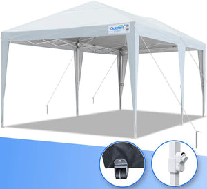 Quictent No-Side Standard 10' x 20' Pop Up Canopy -White