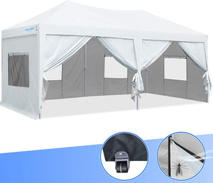 Quictent Upgraded Privacy 10' x 20' Pop Up Canopy-White