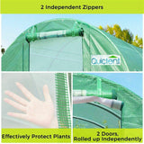 Quictent Upgraded 20' x 10' x 7' Walk-in Greenhouse (14 Stakes)-Green