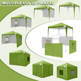 Quictent Upgraded Privacy 10' x 10' Pop Up Canopy-Green