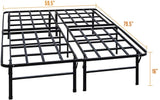 TATAGO 16" Metal Lattice Platform Bed-Queen