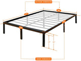 TATAGO 16" Metal Platform Bed-Full