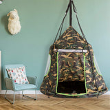 Zupapa 40" Saucer Tree Swing With Tent & Hardware-Camo