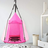 Zupapa 40" Saucer Tree Swing With Tent & Hardware-Pink