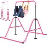 Zupapa Adjustable Gymnastic Bar for kids with Triangular Frame-Pink