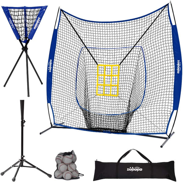Training Baseball 7' x 7' Upgraded Zupapa スポパッド　セット Equipment Aids-Blue & ウエイトトレーニング
