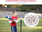 using included 12 classic baseballs to improve hitting skills