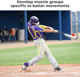 Develop muscle groups, specific to batter movements