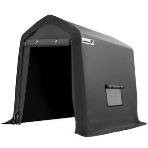 PEKATOP Outdoor Heavy Duty Storage shelter&Outdoor Carport ,Portable Storage Shed with Front and Rear Roll-Up Zipper Entry Doors and 2 Roll-Up Side Windows