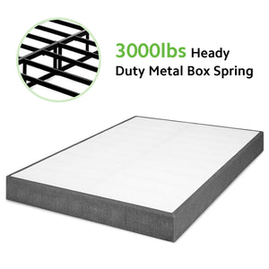 TATAGO 7" Heavy Duty Metal Box Spring, 3000lbs Capacity Mattress Foundation, Strong Support Bed Base, Non-Slip, No Noise, Easy Assembly, Queen Size Box Springs
