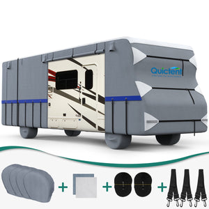 Quictent Upgraded Class C RV Cover, Extra-Thick 6-ply Camper Cover, Fits 20 - 23Ft Motorhome