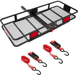 King Bird 60"x24"x6" Folding Hitch Cargo Carrier, 550LBS Capacity, Fits to 2" Receiver