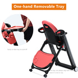 HEAO Adjustable  Baby Folding High Chair-Pink
