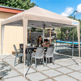 Quictent Upgraded No-Side 10' x 10' Pop Up Canopy -Beige