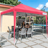Quictent No-Side Upgraded 10' x 10'Pop Up Canopy -Pink